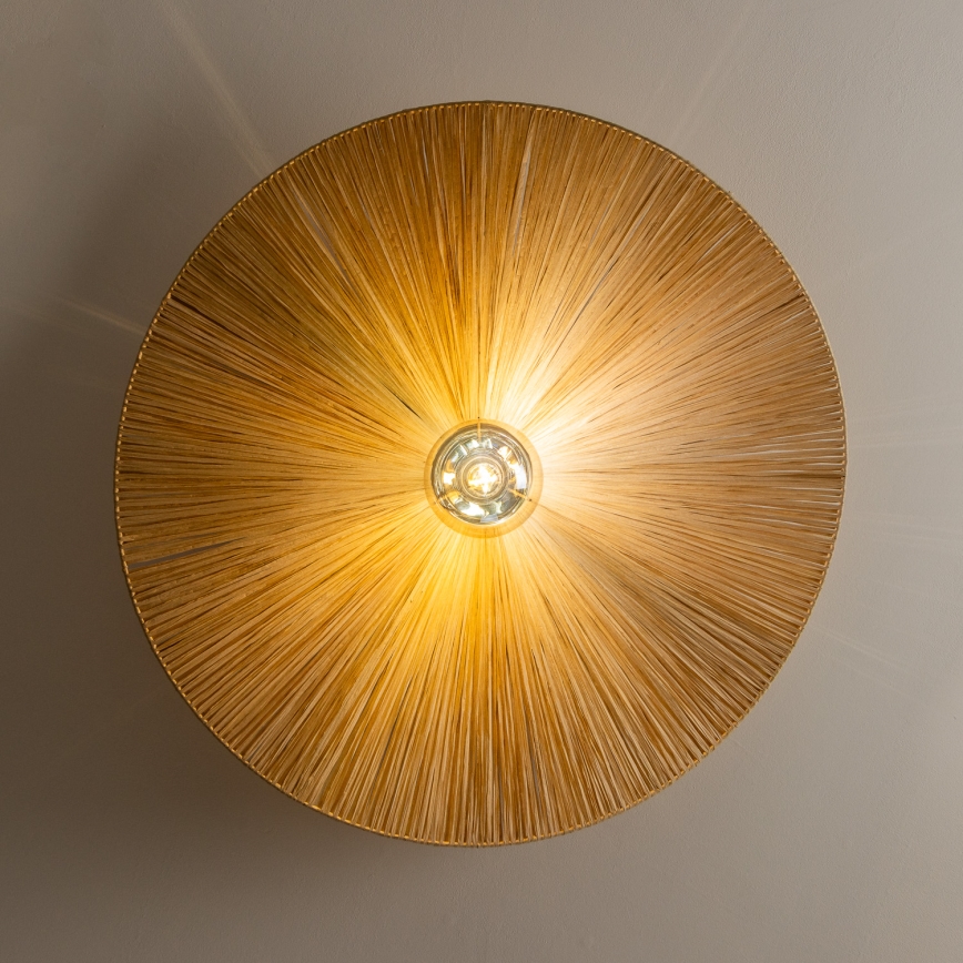 Brilagi - CERIA BOHO LED Semi-Flush Chandelier 1xE27/40W/230V, Ø 80 cm, Raffia