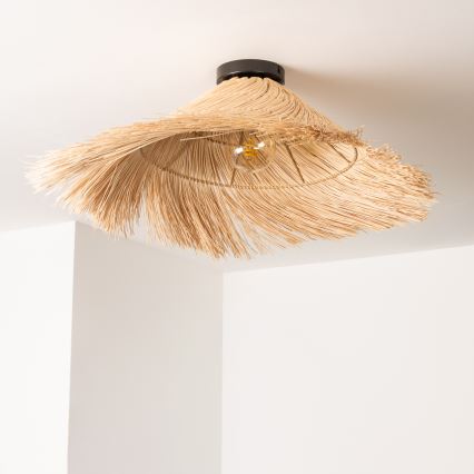 Brilagi - CERIA BOHO LED Surface-Mounted Ceiling Light 1xE27/40W/230V diam. 100 cm rattan