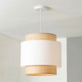 Brilagi - CERIA Cable-Hung Pendant Light 1xE27/40W/230V Ø 30 cm Beige/White