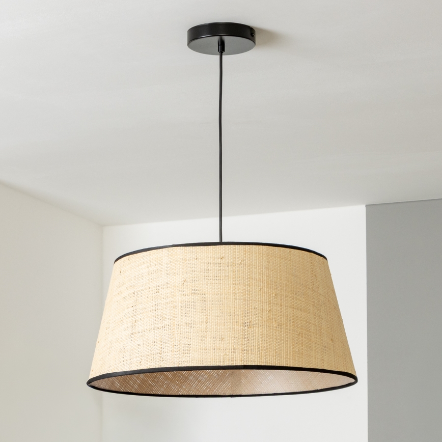 Brilagi - CERIA cable‑hung LED pendant light, 1x E27/40W/230V, Ø 50 cm, beige