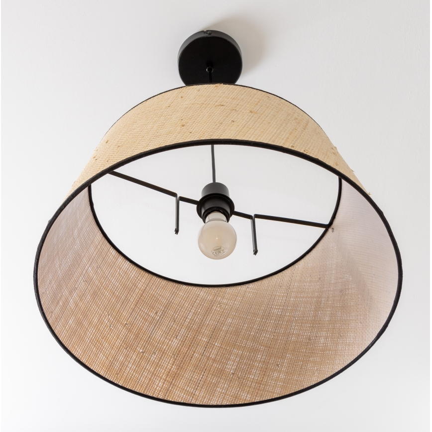Brilagi - CERIA cable‑hung LED pendant light, 1x E27/40W/230V, Ø 50 cm, beige