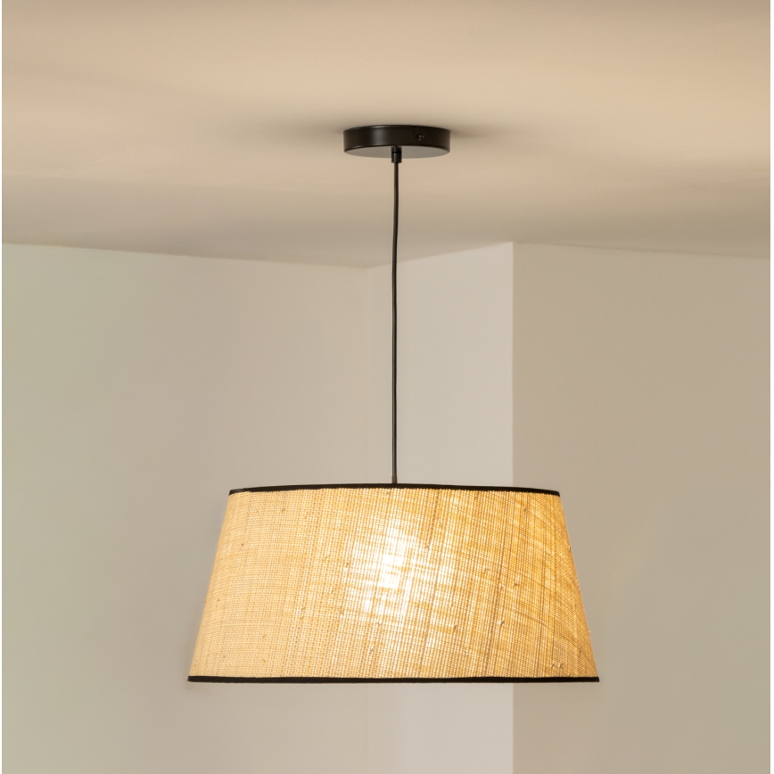 Brilagi - CERIA cable‑hung LED pendant light, 1x E27/40W/230V, Ø 50 cm, beige