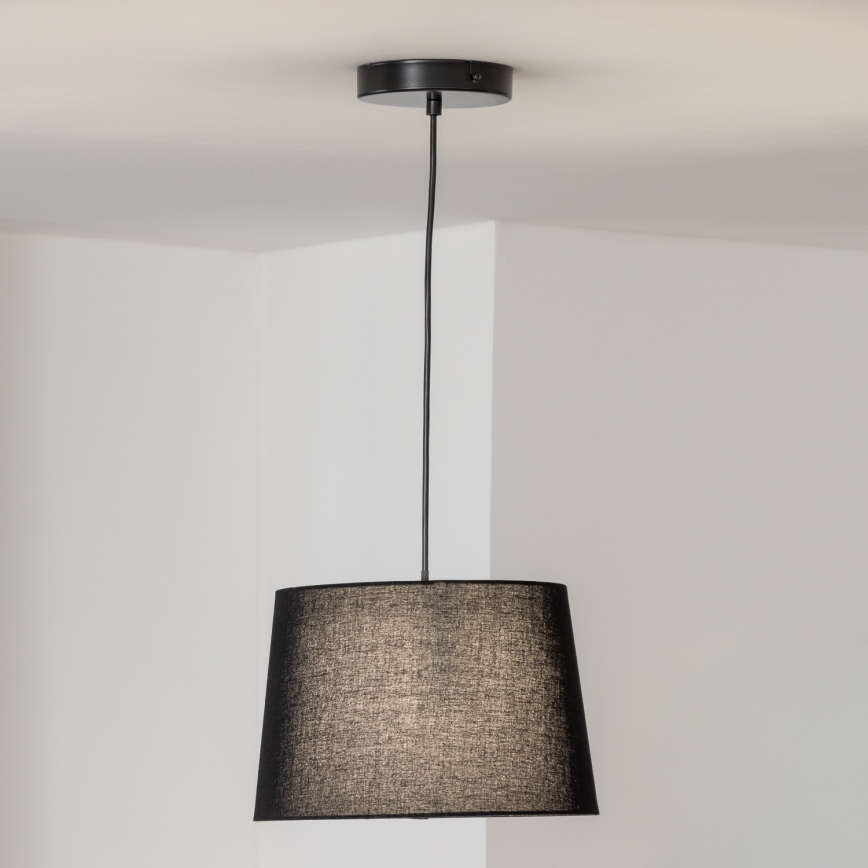 Brilagi - CERIA LED cable-hung pendant 1xE27/40W/230V, Ø 30 cm, black