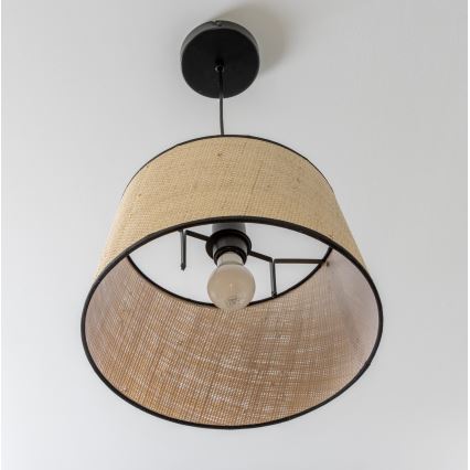 Brilagi - CERIA LED cable-hung pendant light 1xE27/40W/230V Ø 35 cm beige