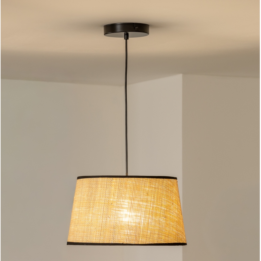Brilagi - CERIA LED cable-hung pendant light 1xE27/40W/230V Ø 35 cm beige
