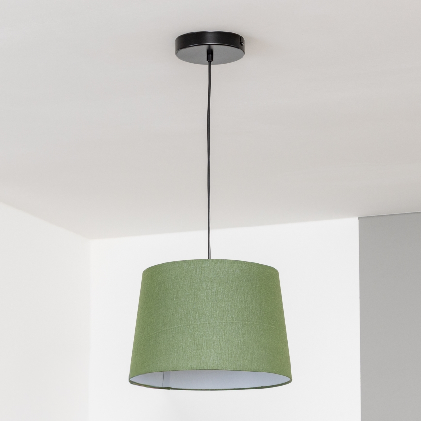 Brilagi - CERIA LED cable pendant 1xE27/40W/230V Ø 30 cm green