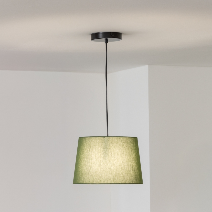 Brilagi - CERIA LED cable pendant 1xE27/40W/230V Ø 30 cm green