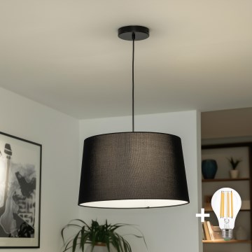 Brilagi - CERIA LED Cable Pendant 1xE27/40W/230V, Ø 45 cm, Black