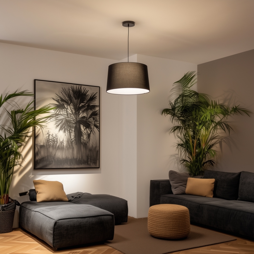 Brilagi - CERIA LED Cable Pendant 1xE27/40W/230V, Ø 45 cm, Black