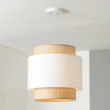Brilagi - CERIA LED cable pendant light 1xE27/40W/230V Ø 30 cm beige/white