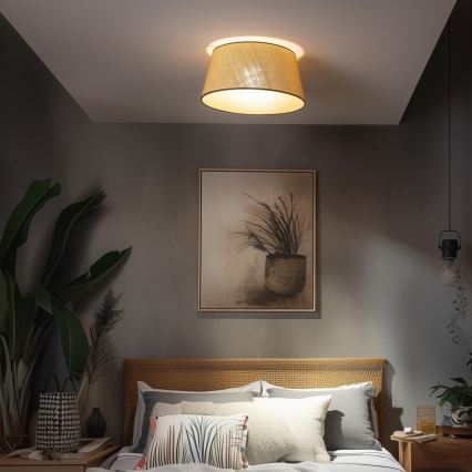 Brilagi - CERIA LED Flush-Mount Ceiling Light 1x E27/40W/230V Ø 50 cm Beige