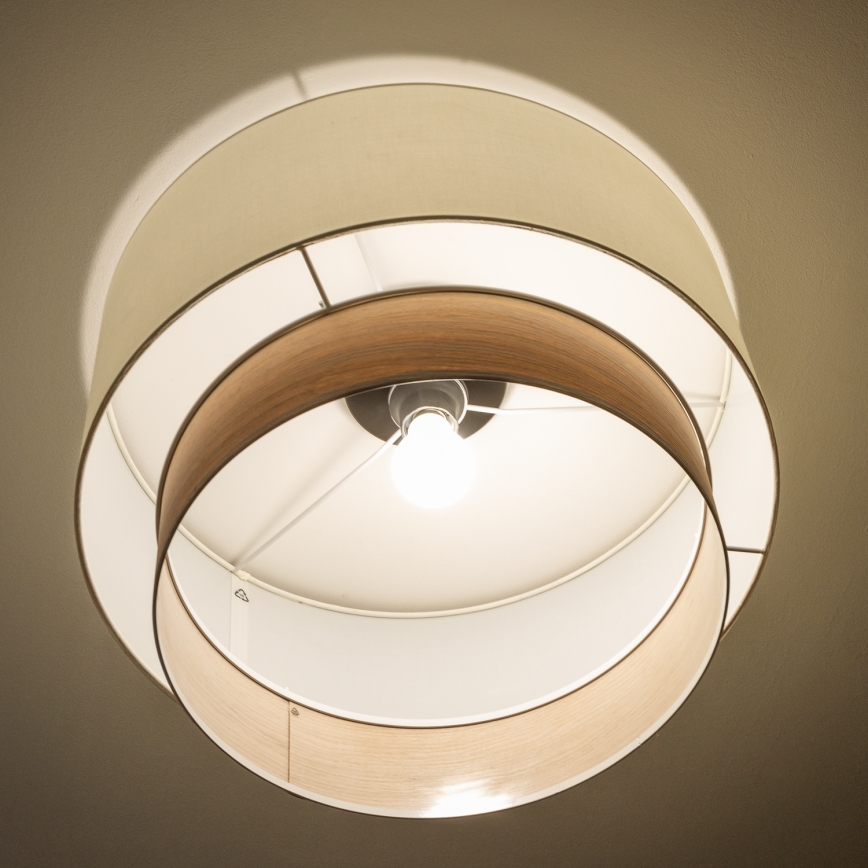 Brilagi - CERIA LED Flush-Mount Ceiling Light 1x E27/40W/230V Ø 50 cm White/Beige