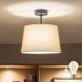 Brilagi - CERIA LED Flush-Mount Ceiling Light 1xE27/60W/230V Ø 30 cm Black/Beige