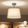 Brilagi - CERIA LED Flush-Mount Ceiling Light 1xE27/60W/230V Ø 30 cm Black/Beige