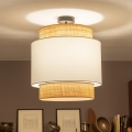 Brilagi - CERIA LED Flush-Mount Ceiling Light 1xE27/60W/230V Ø 40 cm Black/Beige/White