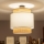 Brilagi - CERIA LED Flush-Mount Ceiling Light 1xE27/60W/230V Ø 40 cm Black/Beige/White