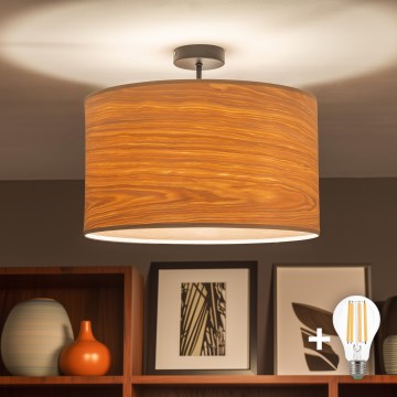 Brilagi - CERIA LED Flush-Mount Ceiling Light 1xE27/60W/230V Ø 45 cm black/beige