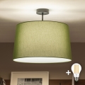 Brilagi - CERIA LED Flush-Mount Ceiling Light 1xE27/60W/230V Ø 45 cm Black/Green