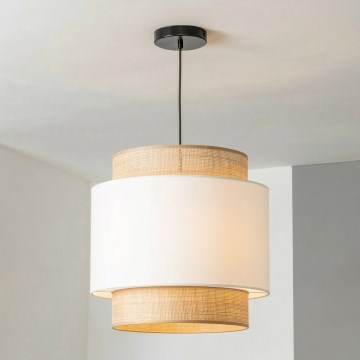 Brilagi - CERIA LED Pendant Lamp on Cable 1xE27/40W/230V Ø 40 cm Black/Beige/White