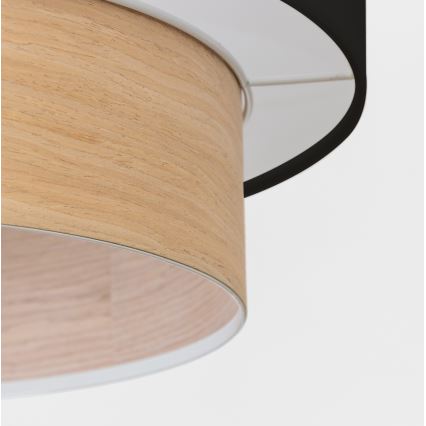 Brilagi - CERIA LED pendant lamp on cable 1xE27/40W/230V Ø 50 cm Black/Beige