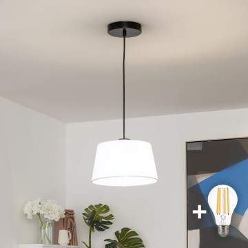 Brilagi - CERIA LED Pendant Light on Cable 1xE27/40W/230V, dia. 25 cm, White