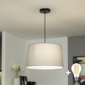 Brilagi - CERIA LED pendant light on cable, 1xE27/40W/230V, Ø 45 cm, gray
