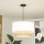 Brilagi - CERIA LED pendant light on cable, 1xE27/40W/230V, Ø 50 cm, white/beige