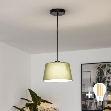 Brilagi - CERIA LED Pendant on Cable, 1x E27/40W/230V, Ø 25 cm, Green