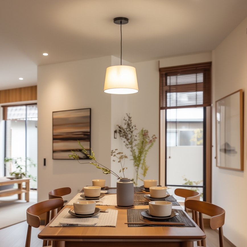 Brilagi - CERIA LED Pendant on Cable 1x E27/40W/230V Ø 30 cm Beige