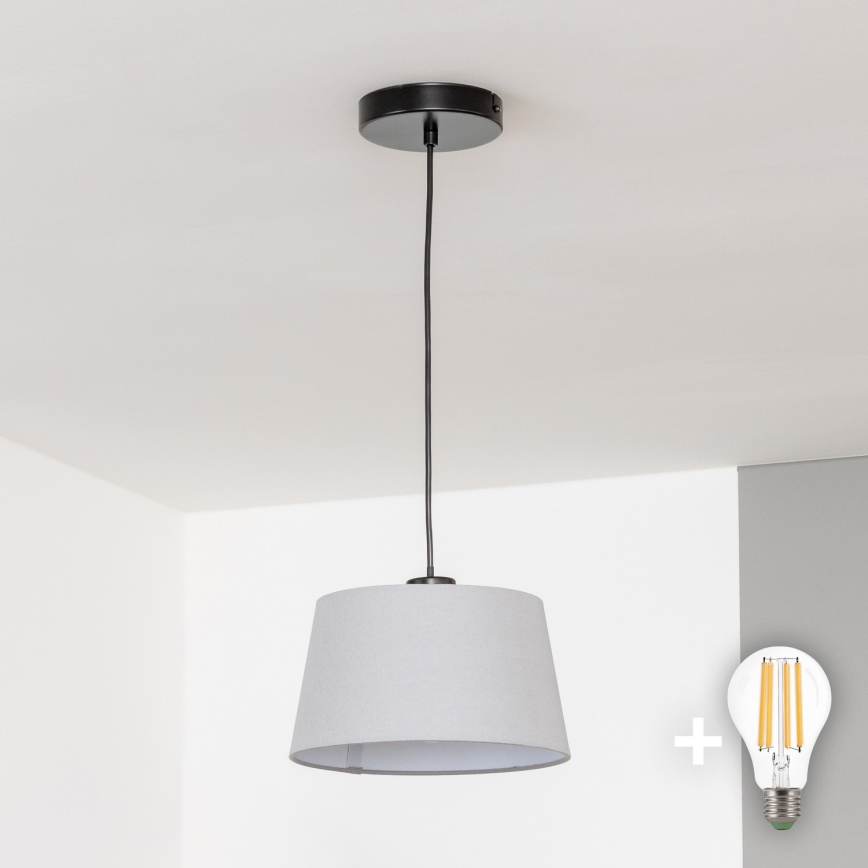 Brilagi - CERIA LED Pendant on Cable 1xE27/40W/230V Ø 25 cm Grey