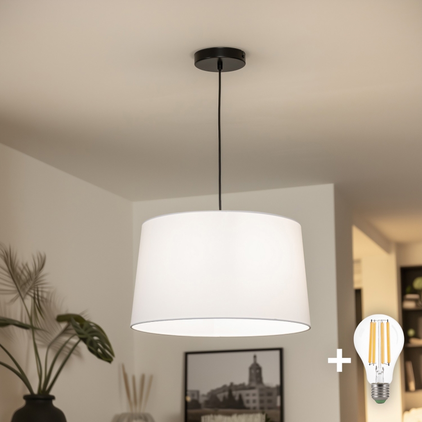 Brilagi - CERIA LED Pendant on Cable 1xE27/40W/230V Ø 45 cm, White