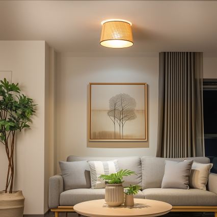 Brilagi - CERIA LED Semi-Flush Ceiling Light 1xE27/40W/230V Ø 35 cm Beige