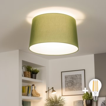 Brilagi - CERIA LED Surface-Mounted Ceiling Light, 1xE27/40W/230V, Ø 45 cm, Green