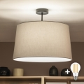 Brilagi - CERIA LED Surface-Mounted Chandelier, 1x E27/60W/230V, Ø 45 cm, Black/Grey