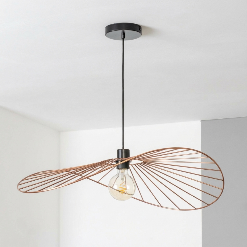 Brilagi - CERIA WIRE Cable-Suspended LED Chandelier 1xE27/40W/230V 60x80 cm Bronze