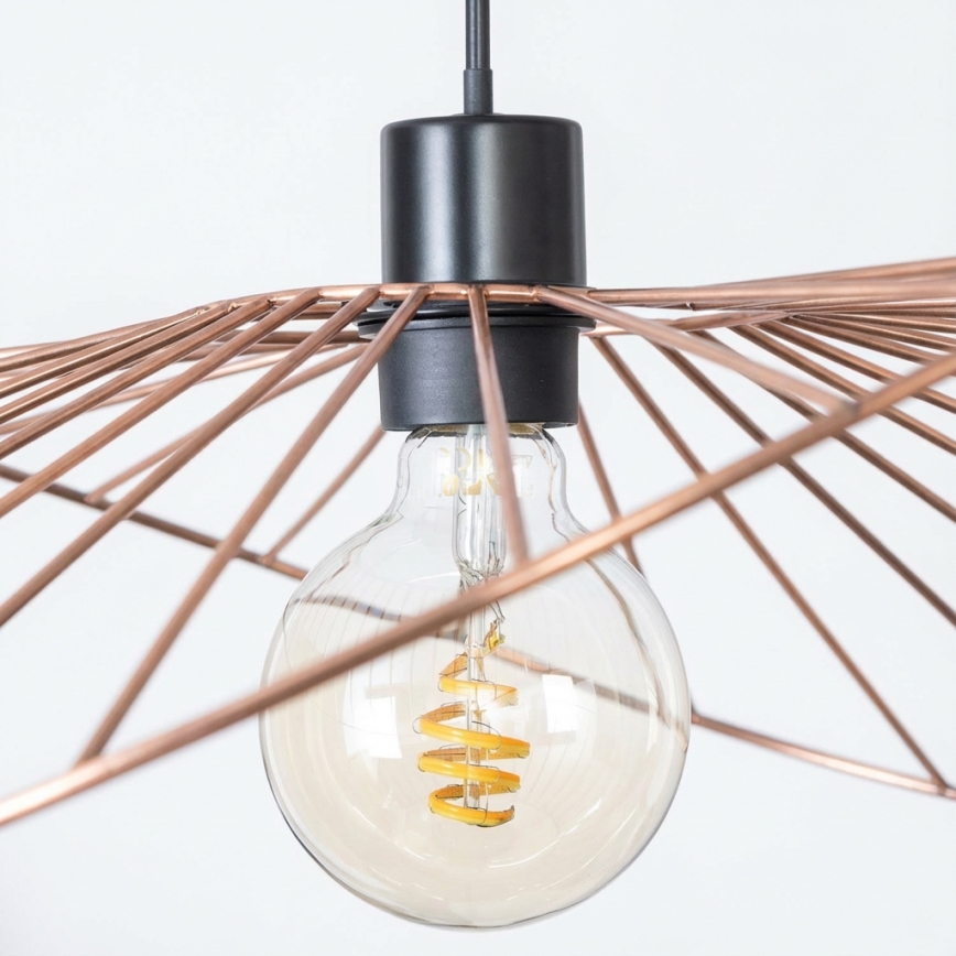 Brilagi - CERIA WIRE Cable-Suspended LED Chandelier 1xE27/40W/230V 60x80 cm Bronze