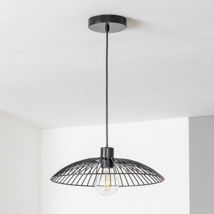 Brilagi - CERIA WIRE Cable-Suspended LED Pendant 1xE27/40W/230V Ø 26 cm Black