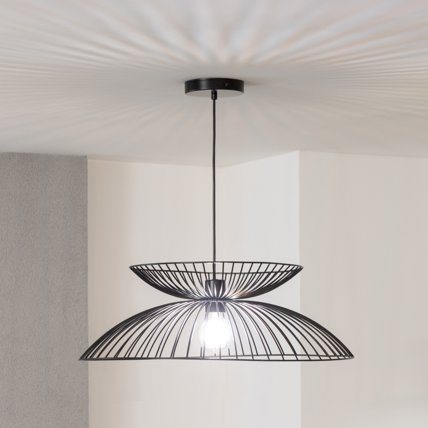 Brilagi - CERIA WIRE Cable-Suspended LED Pendant 1xE27/40W/230V Ø 60 cm, Black