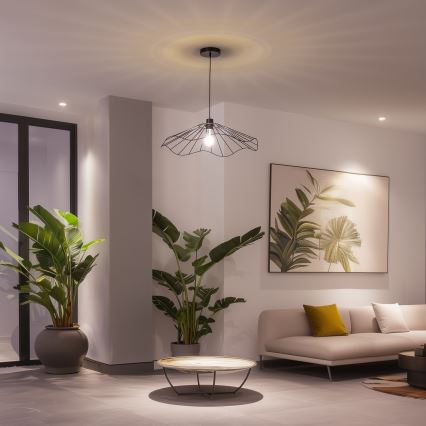 Brilagi - CERIA WIRE LED Cable Pendant, 1x E27/40W/230V, Ø 60 cm, Black