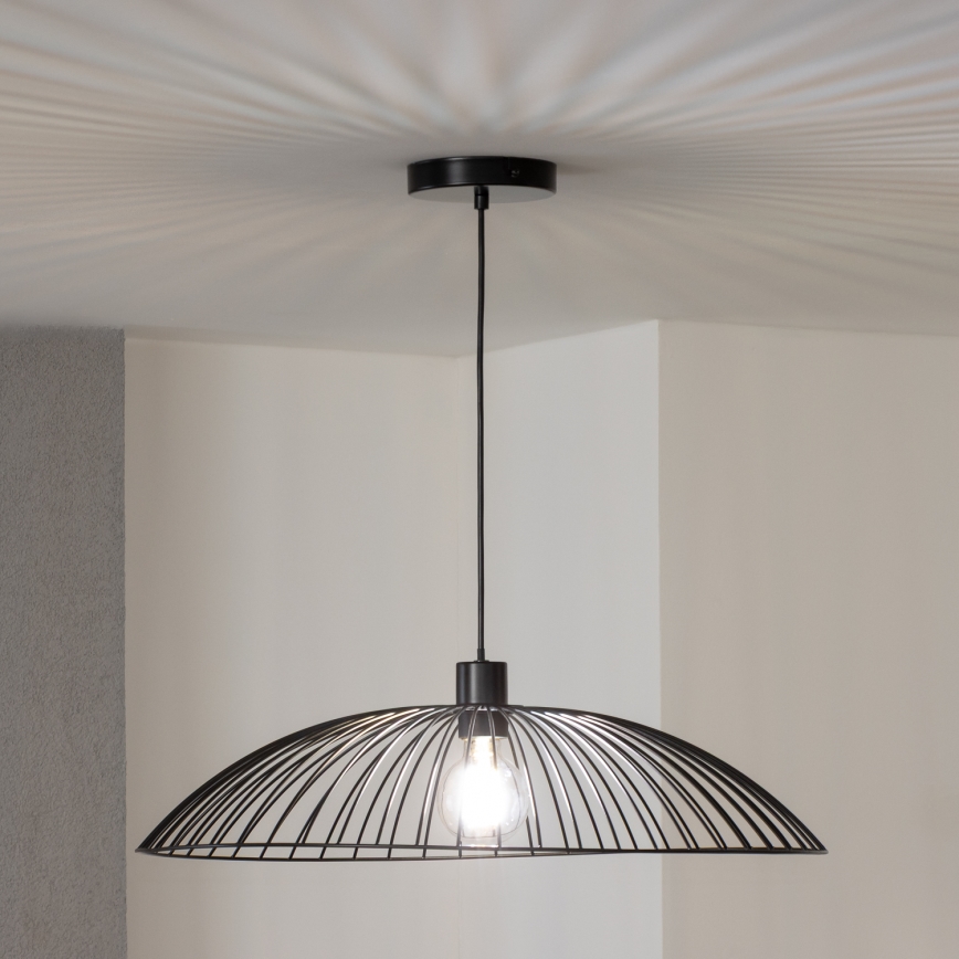 Brilagi - CERIA WIRE LED Cable Pendant 1xE27/40W/230V, Ø 60 cm, Black