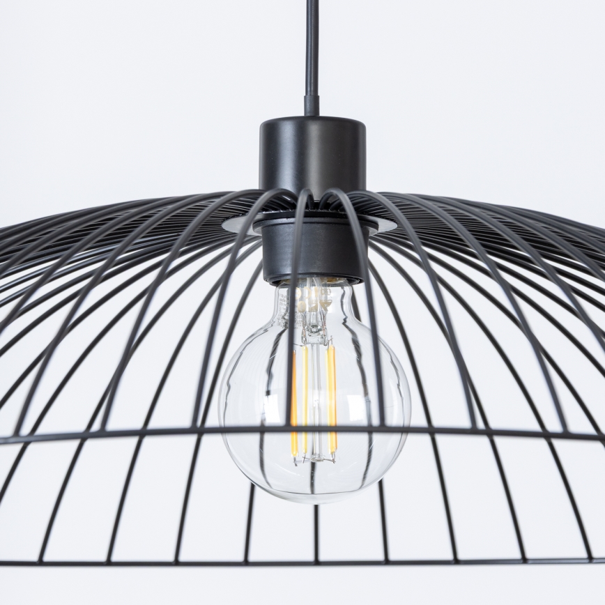 Brilagi - CERIA WIRE LED Cable Pendant 1xE27/40W/230V, Ø 60 cm, Black