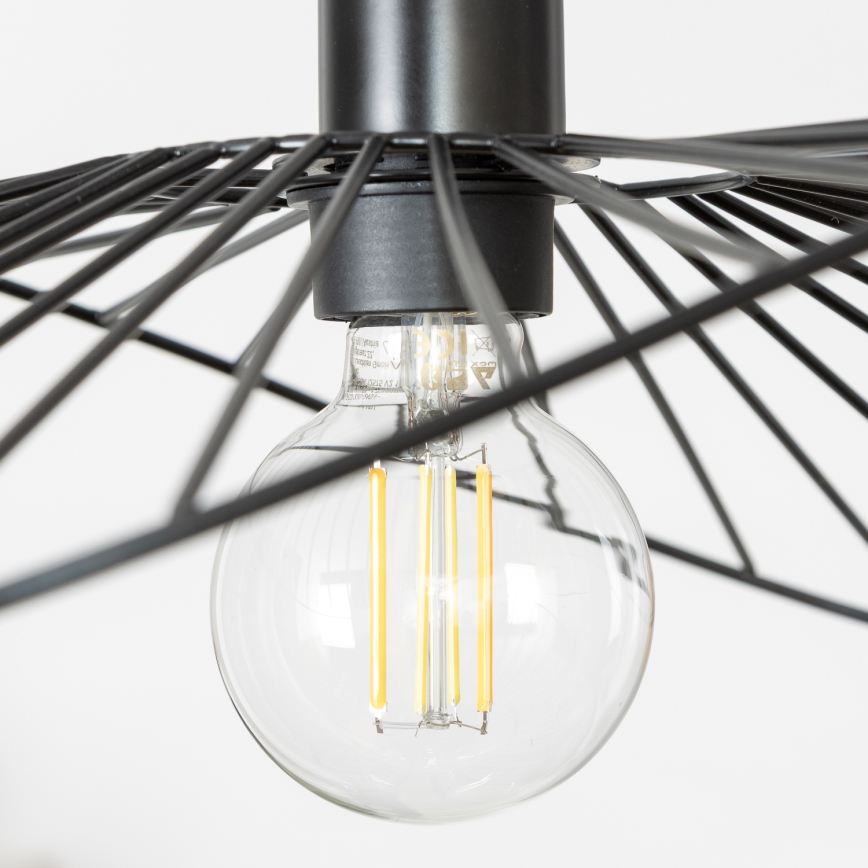 Brilagi - CERIA WIRE LED Cable Pendant Light 1xE27/40W/230V 40x56 cm Black