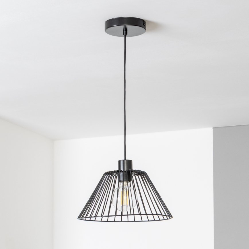 Brilagi - CERIA WIRE LED cable-suspended pendant 1x E27/40W/230V Ø 30 cm Black