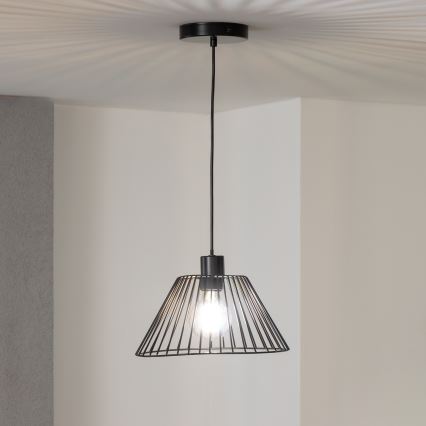 Brilagi - CERIA WIRE LED cable-suspended pendant 1x E27/40W/230V Ø 30 cm Black