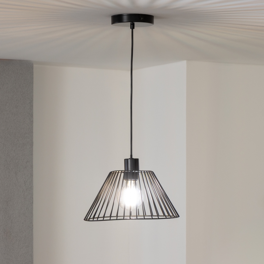 Brilagi - CERIA WIRE LED cable-suspended pendant 1x E27/40W/230V Ø 30 cm Black