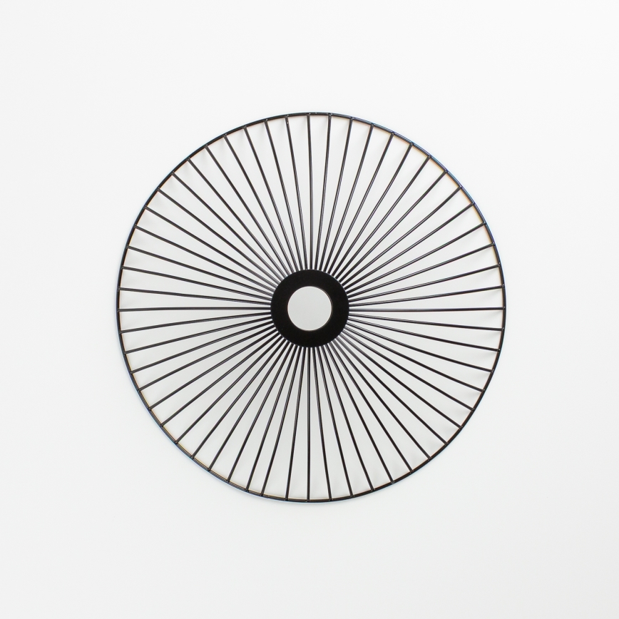 Brilagi - CERIA WIRE LED Flush-Mount Ceiling Light 1xE27/40W/230V Ø 26 cm Black/Oak