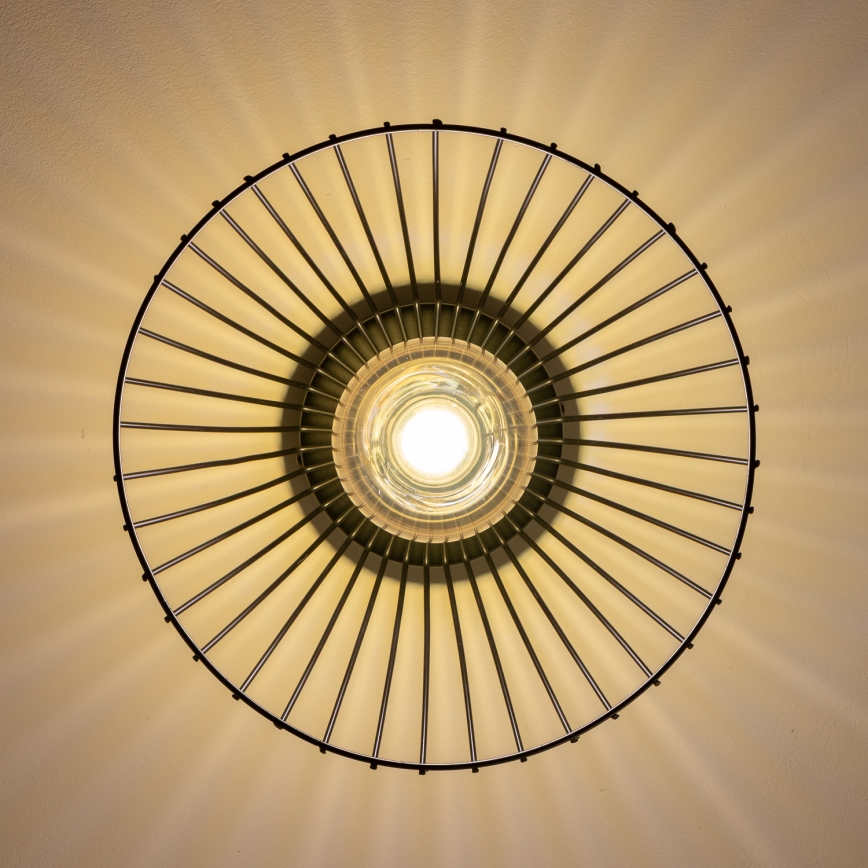 Brilagi - CERIA WIRE LED Flush‑Mount Ceiling Light 1xE27/40W/230V Ø 21 cm, Black