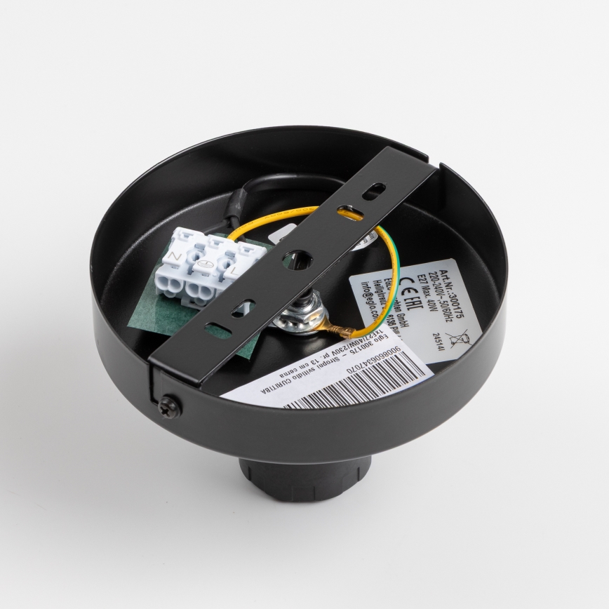 Brilagi - CERIA WIRE LED Flush‑Mount Ceiling Light 1xE27/40W/230V Ø 21 cm, Black