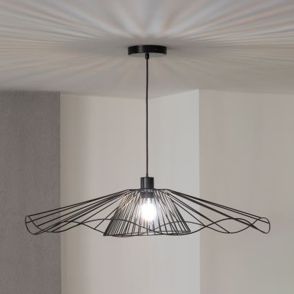 Brilagi - CERIA WIRE LED pendant lamp on cable, 1xE27/40W/230V, Ø 80 cm, black