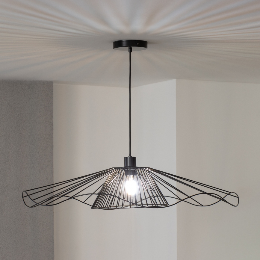 Brilagi - CERIA WIRE LED pendant lamp on cable, 1xE27/40W/230V, Ø 80 cm, black